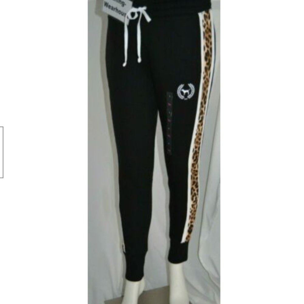 Victoria's Secret PINK Jogger Pants Animal Logo XS NEW